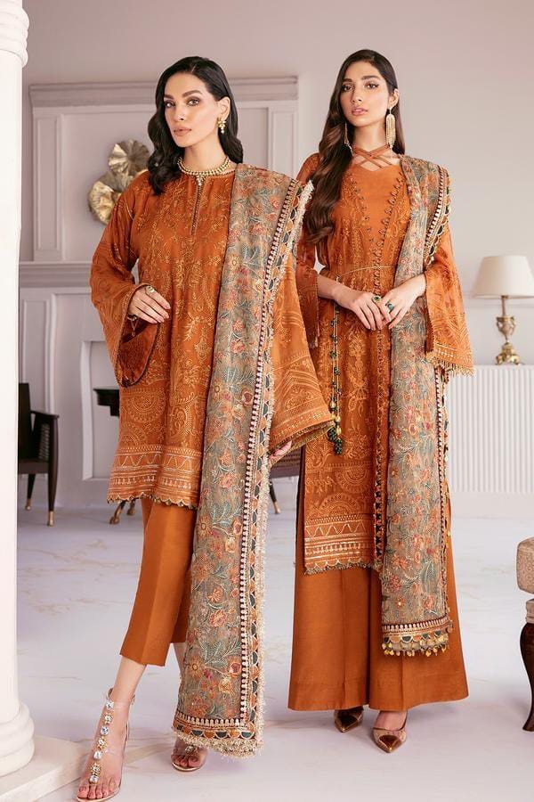Cross Stitch Winter Embroidered 3 Piece CS-03