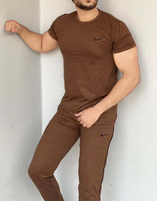 008 Dynamic Flex Pro cotton Tracksuit - brown
