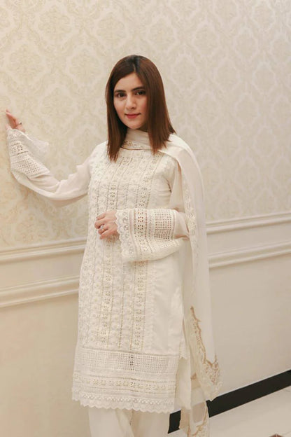 Chikenkari Lawn Embroidered 3 Piece Suit Collection (D-750)