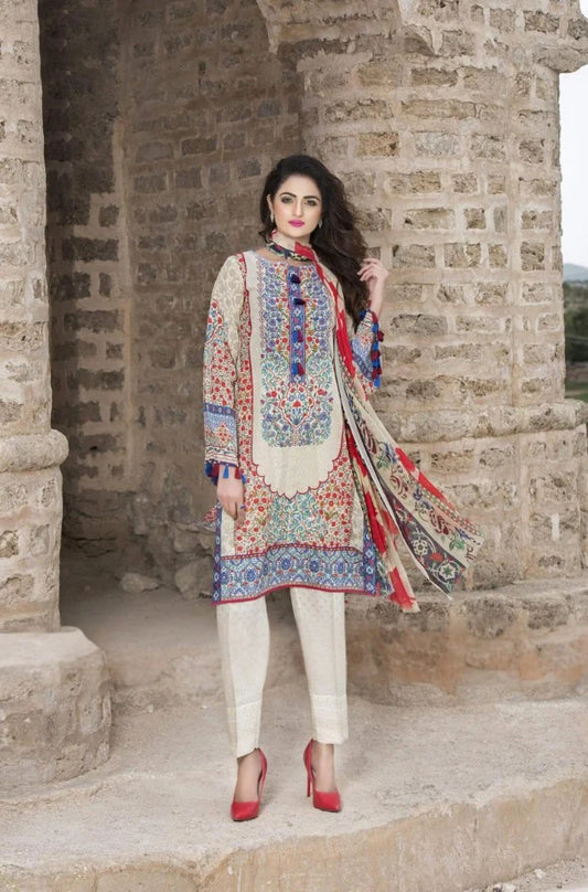 Firdous D-802 Printed three piece
