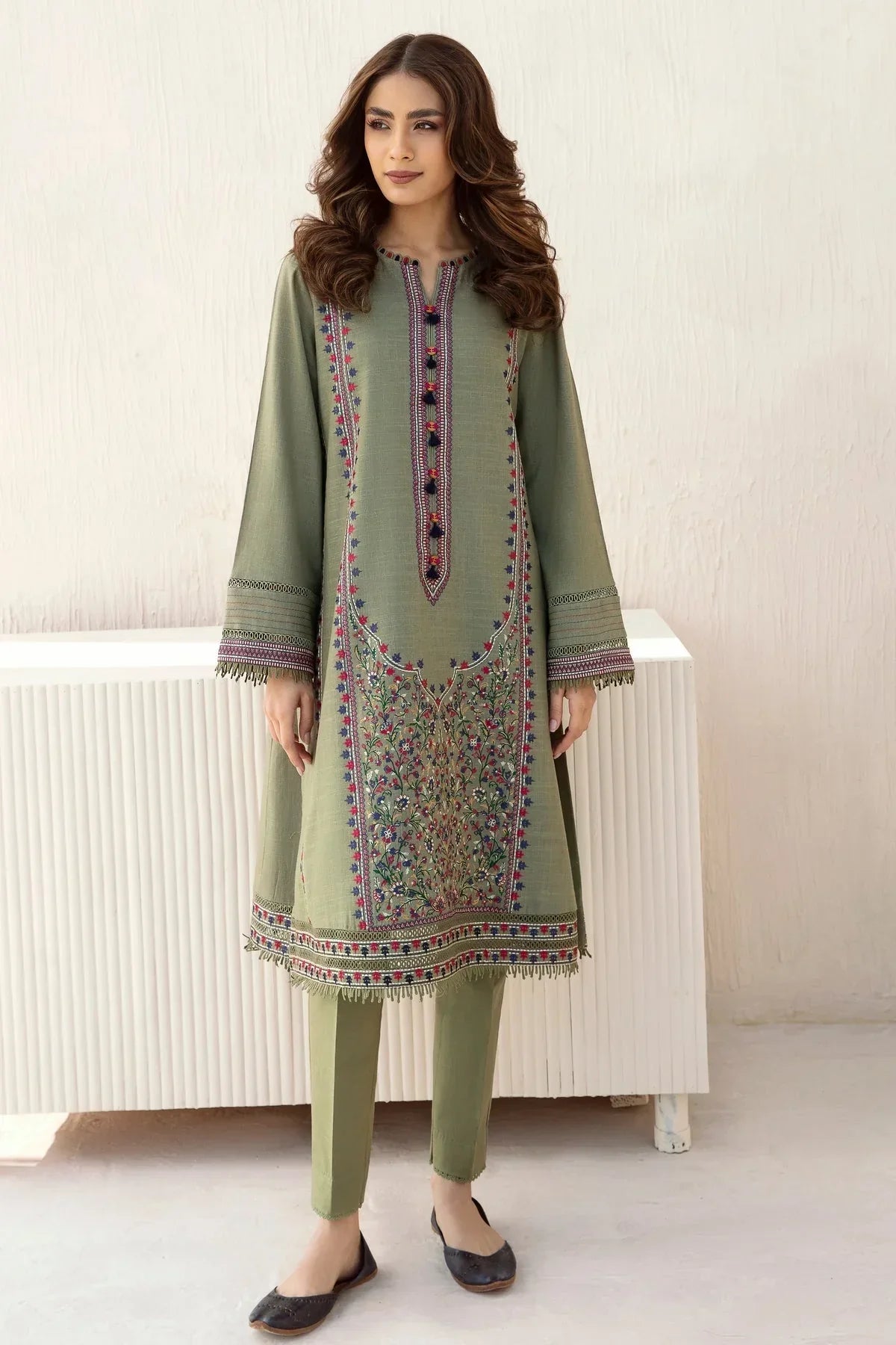 Kayseria Embroidered Dhanak 3 Piece SPW-854